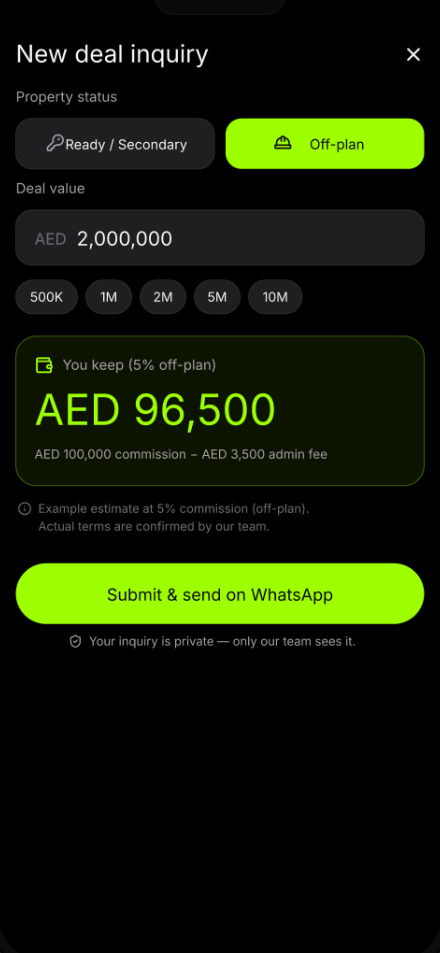 iClose commission calculator